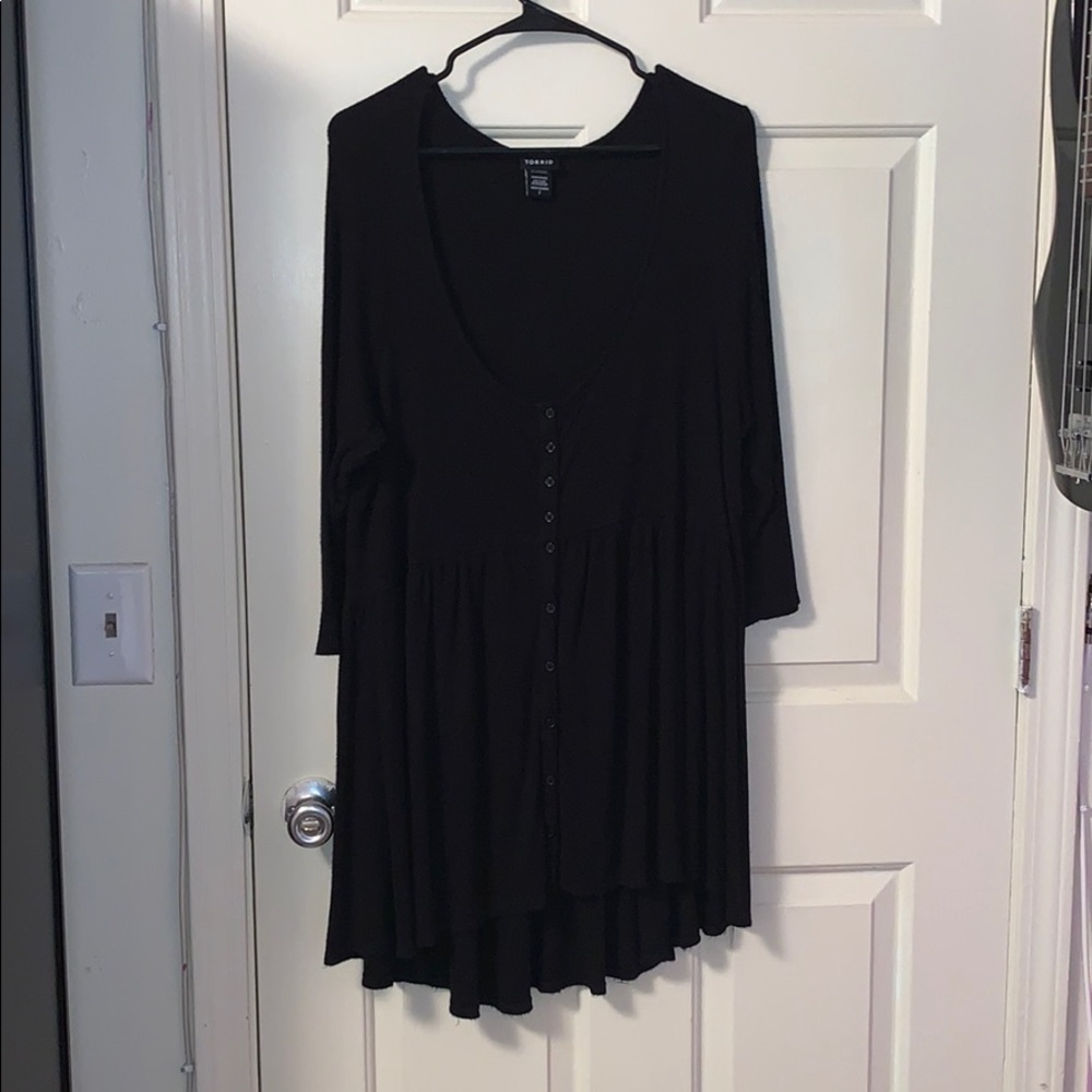 Torrid Black Babydoll Shirt